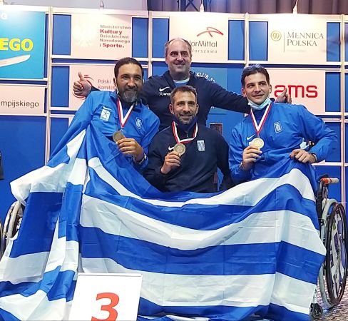 Παγκόσμιο πρωτάθλημα ξιφασκίας με αμαξίδιο: Χάλκινο μετάλλιο η Ελλάδα στο ομαδικό σπάθης ανδρών